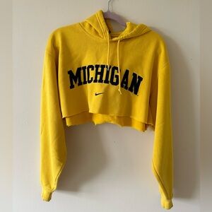 Cropped University of Michigan Sweatshirt